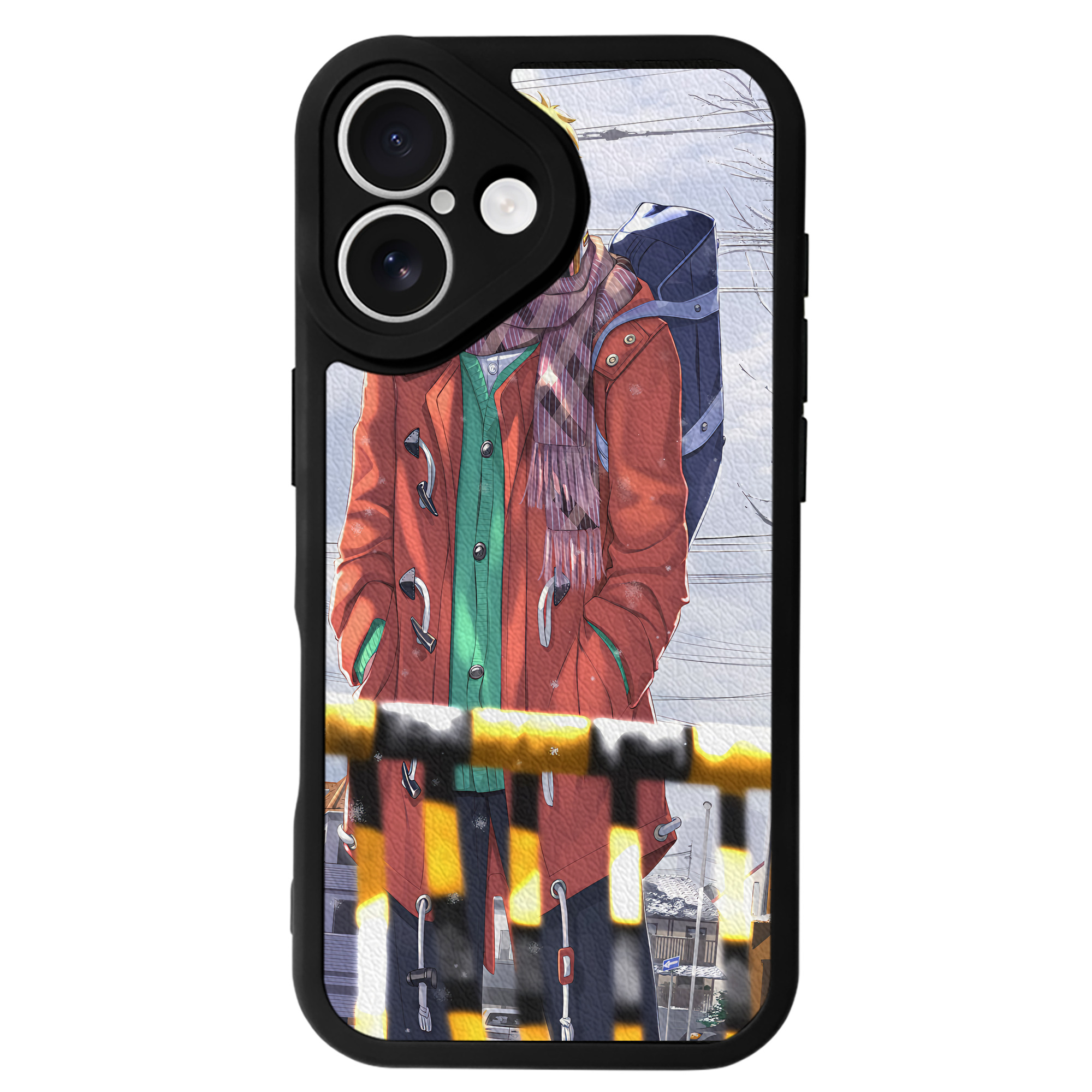 （画像用） ハイキュー!! Haikyu!! 【iPhone 16シリーズ対応】シリコンスマホケース（レザー調） 材質：シリコン